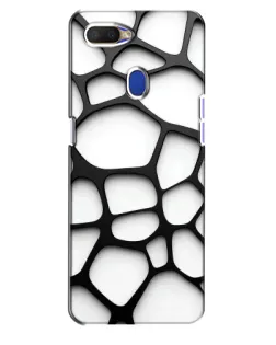 Чехол для OPPO A5s с картинкой «Белая объемная сетка» Чехол для OPPO A5s с картинкой «Белая объемная сетка»
