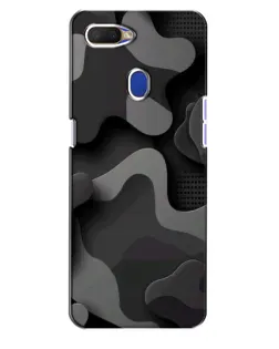 Чехол для OPPO A5s с картинкой «Темный абстрактный камуфляж»