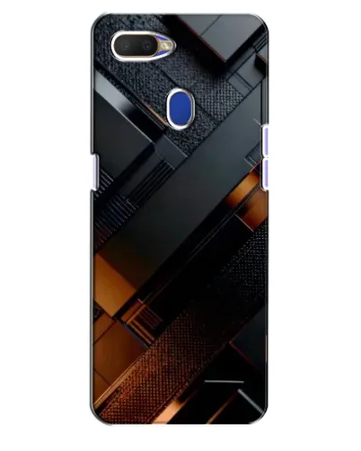Чехол для OPPO A5s с картинкой «Черные геометрические блоки» Чехол для OPPO A5s с картинкой «Черные геометрические блоки»