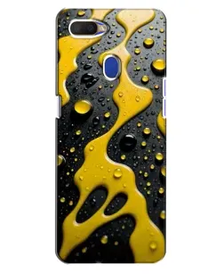 Чехол для OPPO A5s с картинкой «Жидкое желтое золото»