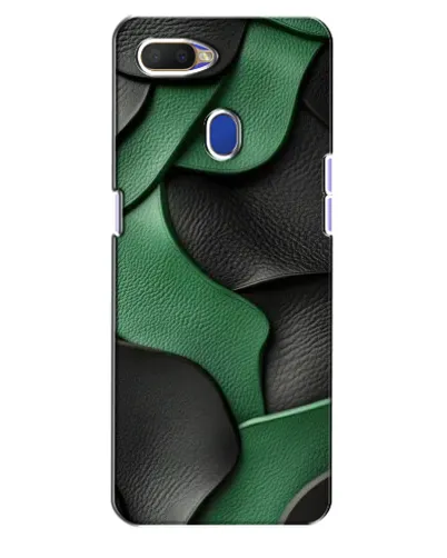 Чехол для OPPO A5s с картинкой «Зеленые кожаные волны» Чехол для OPPO A5s с картинкой «Зеленые кожаные волны»