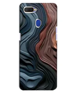 Чехол для OPPO A5s с картинкой «Цветные волны каньона»