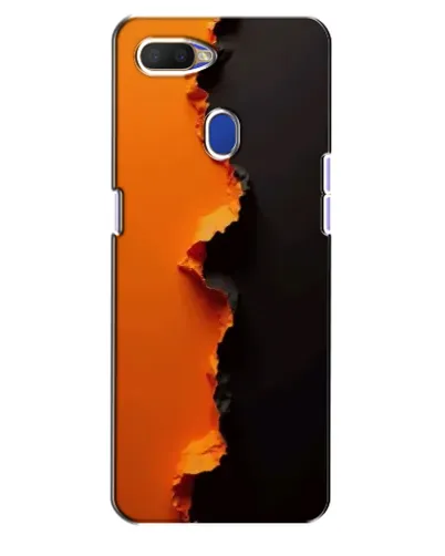 Чехол для OPPO A5s с картинкой «Оранжевый разлом» Чехол для OPPO A5s с картинкой «Оранжевый разлом»