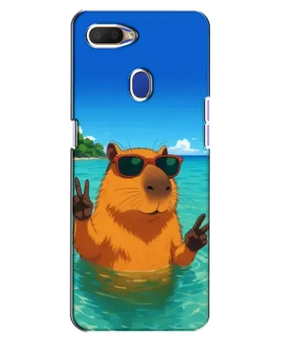 Чехол для OPPO A5s с картинкой «Морская капибара»