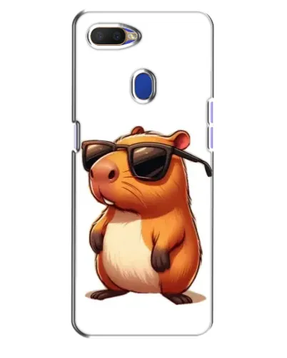 Чехол для OPPO A5s с картинкой «Капибара в очках»