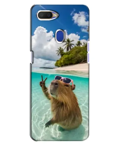 Чехол для OPPO A5s с картинкой «Капибара на море»