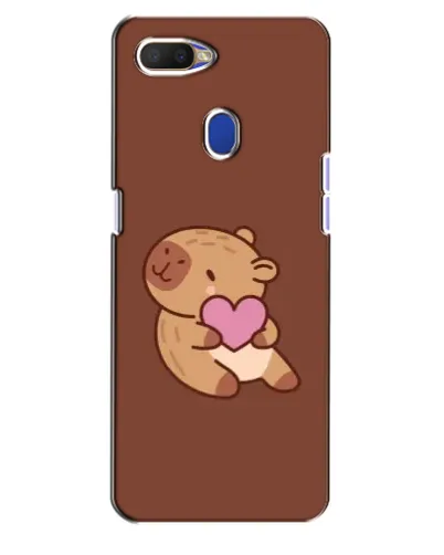 Чехол для OPPO A5s с картинкой «Капибара с сердцем»