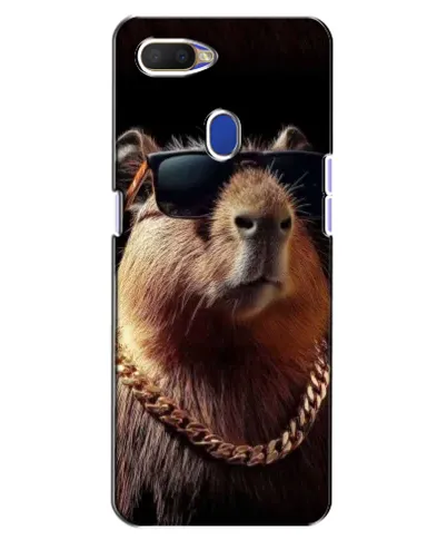 Чехол для OPPO A5s с картинкой «Капибара золотая цепь»