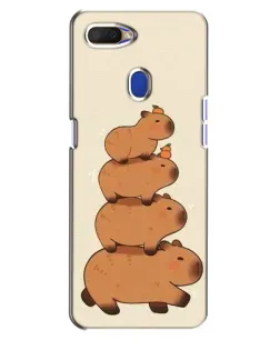 Чехол для OPPO A5s с картинкой «Башня из капибар»