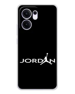 Чехол для OPPO A5x 5G с картинкой «Jordan White Logo»