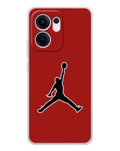 Чехол для OPPO A5x 5G с картинкой «Jordan Red Back»
