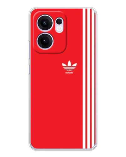 Чехол для OPPO A5x 5G с картинкой «Красный минимализм Adidas» Чехол для OPPO A5x 5G с картинкой «Красный минимализм Adidas»