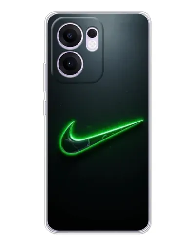 Чехол для OPPO A5x 5G с картинкой «Неоновый контур Nike» Чехол для OPPO A5x 5G с картинкой «Неоновый контур Nike»