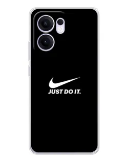 Чехол для OPPO A5x 5G с картинкой «Минимализм от Nike»