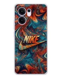 Чехол для OPPO A5x 5G с картинкой «Nike в абстракции»
