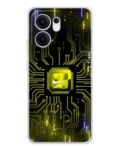 Чехол для OPPO A5x 5G с картинкой «Nike — золотая искра» Чехол для OPPO A5x 5G с картинкой «Nike — золотая искра»