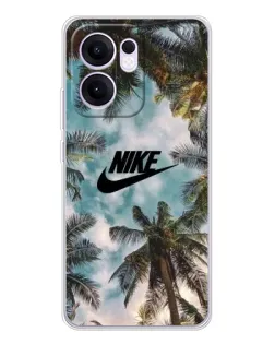 Чохол для OPPO A5x 5G з картинкою «Тропічний принт Nike»