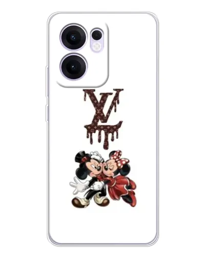 Чехол для OPPO A5x 5G с картинкой «LV и Микки Маус»