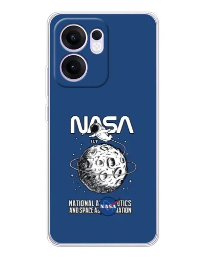 Чехол для OPPO A5x 5G с картинкой «NASA — лунная миссия» Чехол для OPPO A5x 5G с картинкой «NASA — лунная миссия»