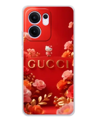 Чохол для OPPO A5x 5G з картинкою «Gucci — золотий сад»