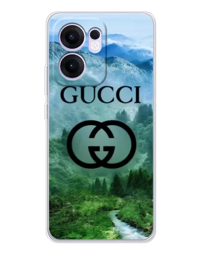 Чохол для OPPO A5x 5G з картинкою «Gucci — гірський пейзаж»