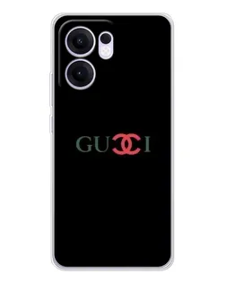 Чохол для OPPO A5x 5G з картинкою «Gucci — червоний градієнт»