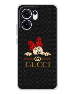Чохол для OPPO A5x 5G з картинкою «Мінні Маус Gucci — чорний»