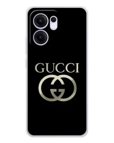 Чохол для OPPO A5x 5G з картинкою «Gucci — золото на чорному» Чохол для OPPO A5x 5G з картинкою «Gucci — золото на чорному»