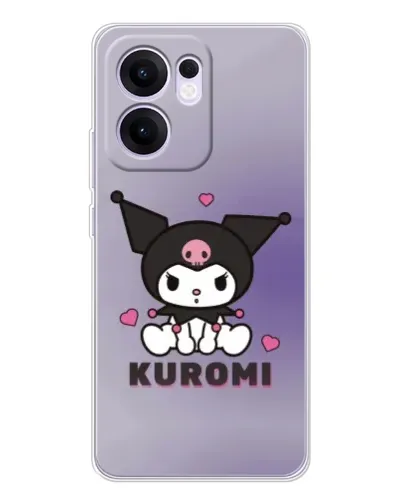 Чехол для OPPO A5x 5G с картинкой «Kuromi — фиолетовый арт»