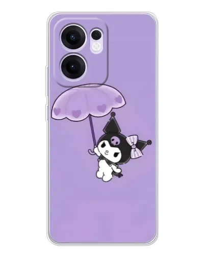 Чехол для OPPO A5x 5G с картинкой «Kuromi с зонтиком»