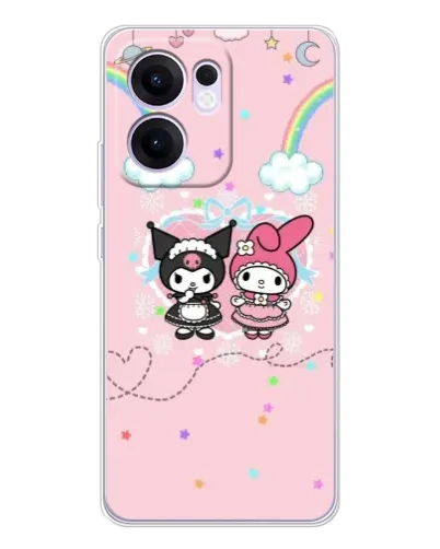 Чехол для OPPO A5x 5G с картинкой «My Melody и Kuromi»