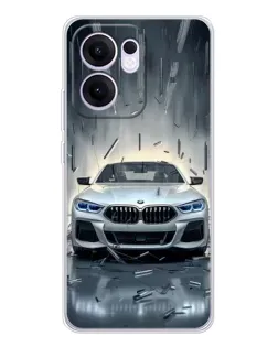 Чехол для OPPO A5x 5G с картинкой «BMW в свете фар»