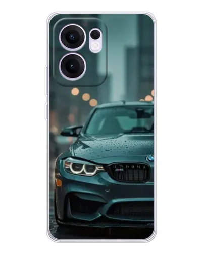 Чехол для OPPO A5x 5G с картинкой «BMW в огнях города»