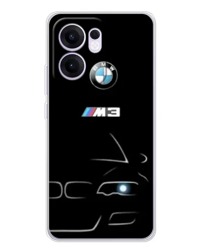Чехол для OPPO A5x 5G с картинкой «Минималистичный принт BMW M3»