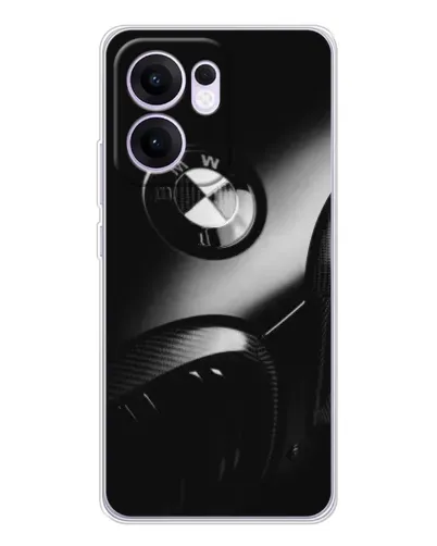 Чехол для OPPO A5x 5G с картинкой «Эмблема BMW — макро»