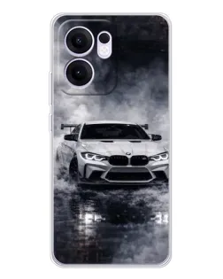 Чехол для OPPO A5x 5G с картинкой «BMW сквозь туман»