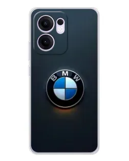 Чехол для OPPO A5x 5G с картинкой «Логотип BMW — минимализм»