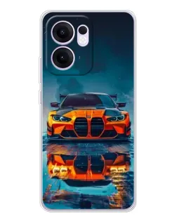 Чохол для OPPO A5x 5G з картинкою «BMW — золота емблема»