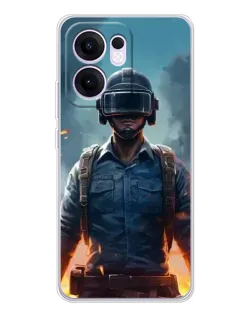 Чохол для OPPO A5x 5G з картинкою «PUBG — реалістичний герой»