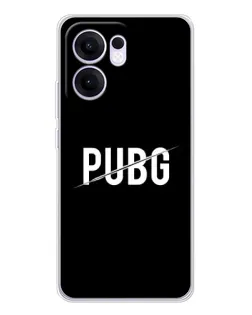 Чохол для OPPO A5x 5G з картинкою «PUBG — білий логотип»