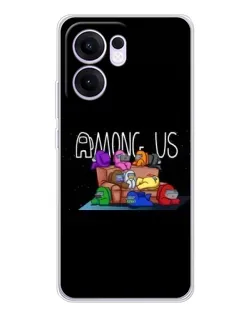 Чохол для OPPO A5x 5G з картинкою «Логотип Among Us»