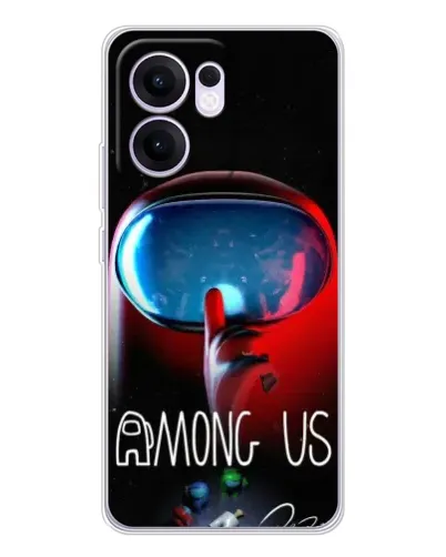 Чохол для OPPO A5x 5G з картинкою «Червоний імпостер — макро» Чохол для OPPO A5x 5G з картинкою «Червоний імпостер — макро»