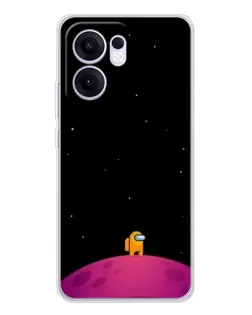 Чохол для OPPO A5x 5G з картинкою «Самотній герой на планеті»