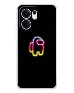 Чохол для OPPO A5x 5G з картинкою «Among Us градієнт»