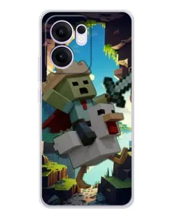 Чохол для OPPO A5x 5G з картинкою «Стів та гусь»