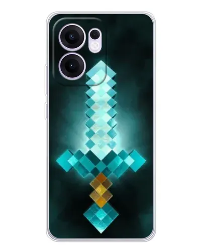 Чохол для OPPO A5x 5G з картинкою «Алмазний меч неон» Чохол для OPPO A5x 5G з картинкою «Алмазний меч неон»