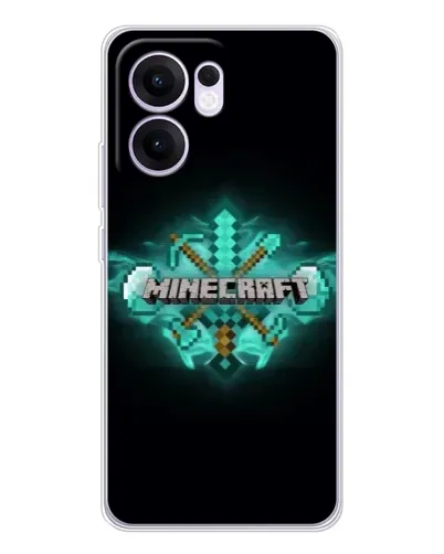 Чохол для OPPO A5x 5G з картинкою «Minecraft Diamond лого» Чохол для OPPO A5x 5G з картинкою «Minecraft Diamond лого»