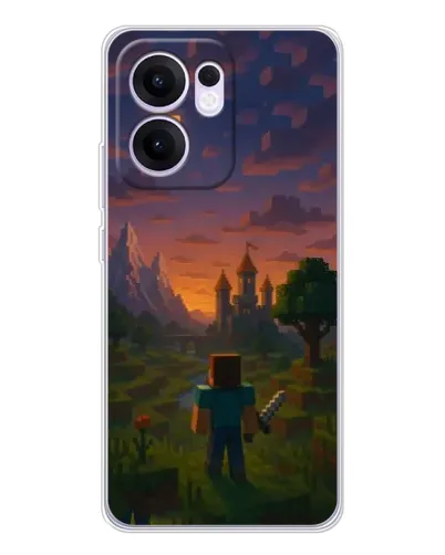 Чохол для OPPO A5x 5G з картинкою «Стів біля вежі» Чохол для OPPO A5x 5G з картинкою «Стів біля вежі»
