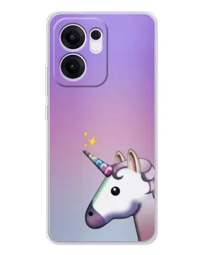 Чехол для OPPO A5x 5G с картинкой «Единорог градиент»