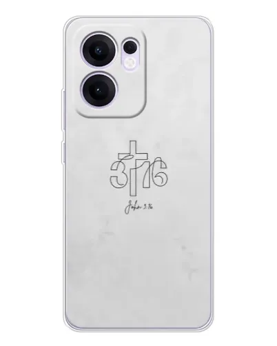 Чохол для OPPO A5x 5G з картинкою «Івана 3:16 Хрест»